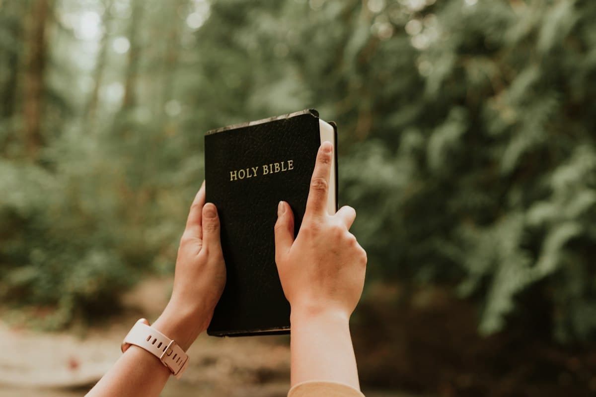 A Bible ready to be opened